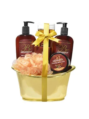 Argan gift packaging in a decorative tube