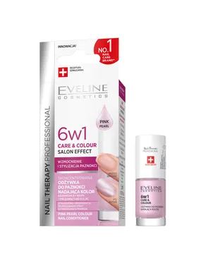 Nail Therapy Professional 6in1 Care & Colour concentrated nail conditioner giving colour Pink Pearl 5ml