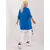 Women's dark blue plus size tunic