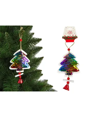 Christmas Christmas tree with sequins bell decoration for a Christmas tree