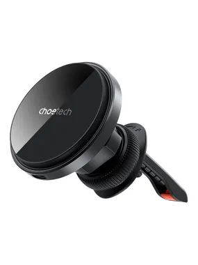 Magnetic car holder witch charger Choetech T204-F, 15W (black)