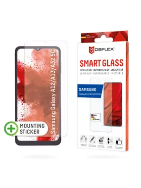 Displex Smart Glass (9H) Samsung Galaxy A12/A13/A32 5G, montāžas uzlīme, neplīstošs, īpaši plāns, neredzams