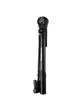 Rockbros 42310006001 Bicycle hand pump with pressure gauge Black