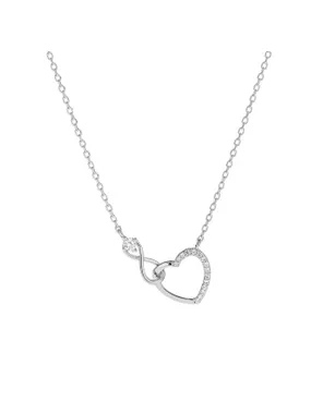 Infinity Love Romantic Silver Necklace AJNA0011