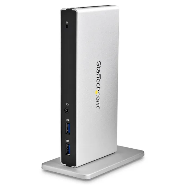 StarTech.com Dual-Monitor USB 3.0 dokstacija ar DVI un vertikālu statīvu