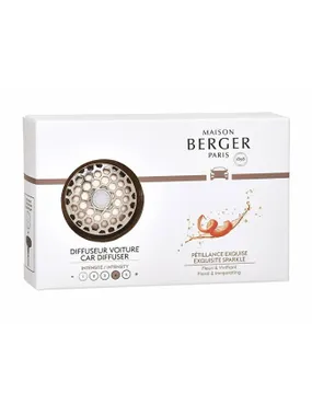 Gift set car diffuser chrome + intense glitter refill