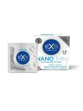 Nano Thin ultra-thin condoms 3pcs.