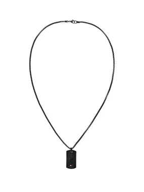 Black Men's Necklecí with Military Badge Jameson 2790629