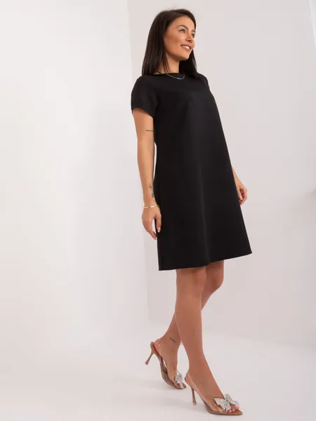 Women's black cocktail dress