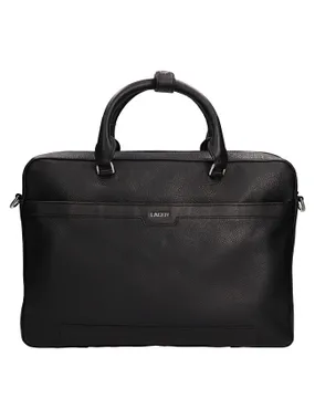 Men's leather laptop bag 20235 BLK