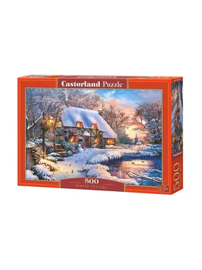 Puzzle 500 elements Winter Cottage