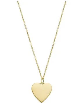 Decent Drew Heart Gold Plated Necklace JF04689710