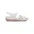 Women's white velcro sandals