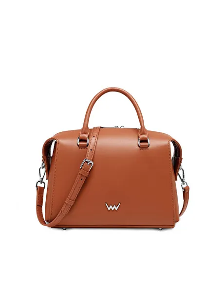 Women's leather handbag Coraline Brown