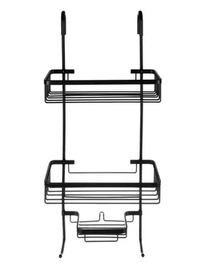 Hanging shower shelf - black