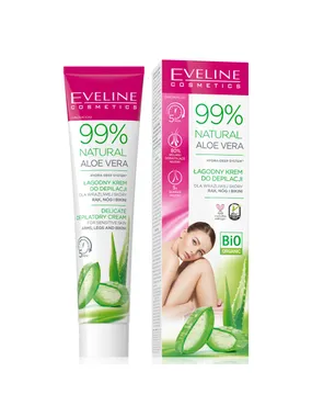 99% Natural Aloe Vera depilatory cream for arms, legs and bikini, 125ml