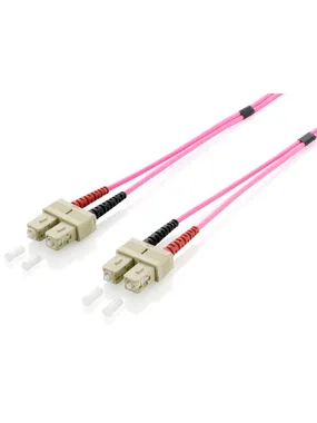 Equip SC/SC Fiber Optic Patch Cable, OM4, 2m
