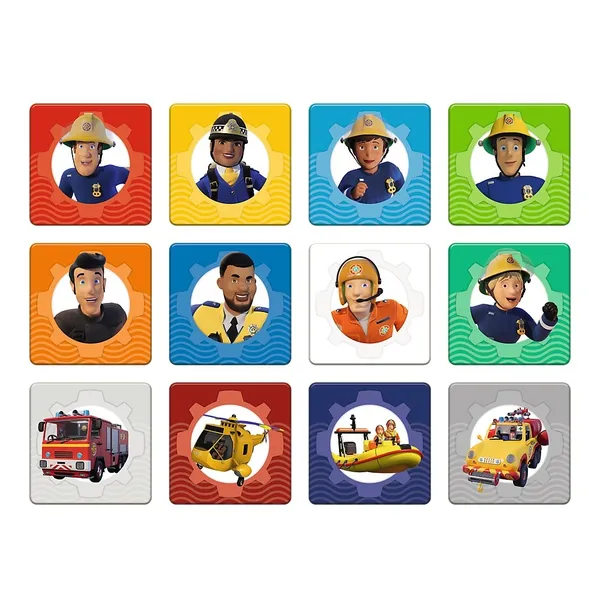 Puzzle 2w1 memos Fireman Sam Team