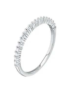 Elegant silver ring with zircons Silver LPS03AWV100