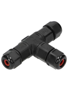T-tee cable connector IP68, 3x4mm?, 450V/25A