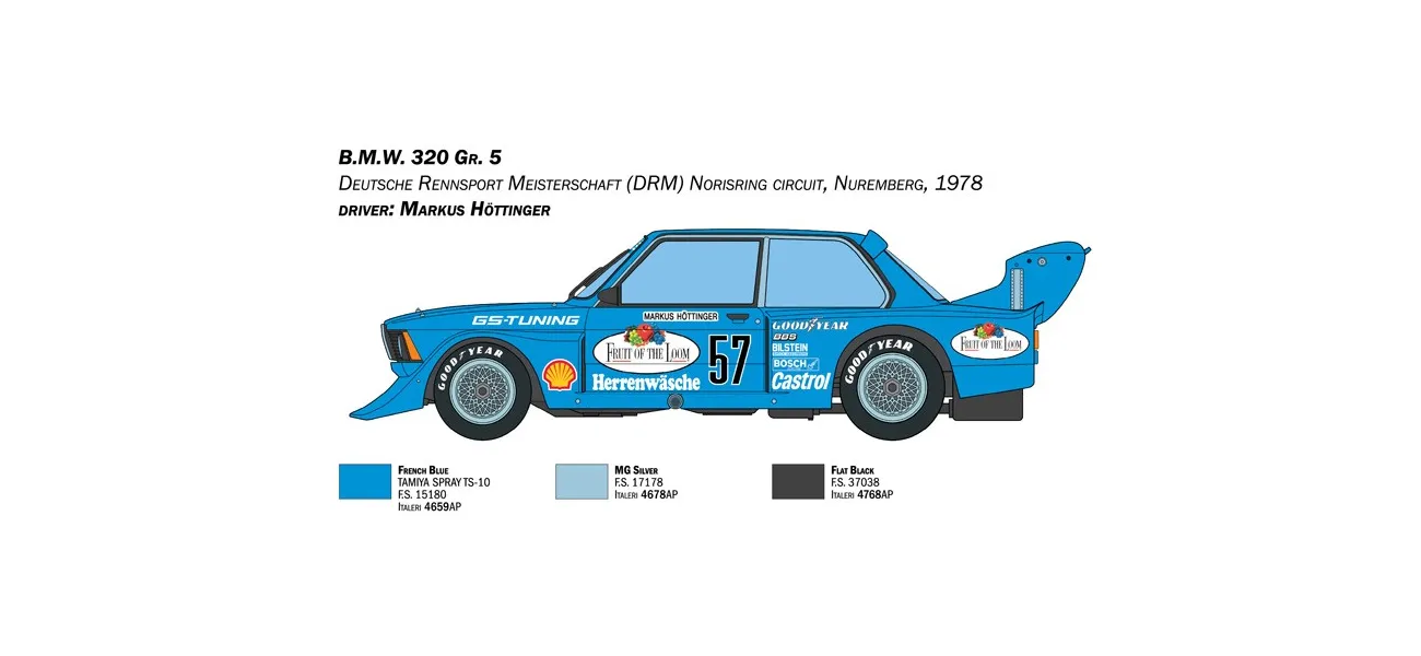 Plastic model B.M.W. 320 Group 5 1/24