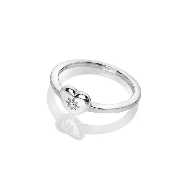 Romantic silver ring with diamond Most Loved DR241