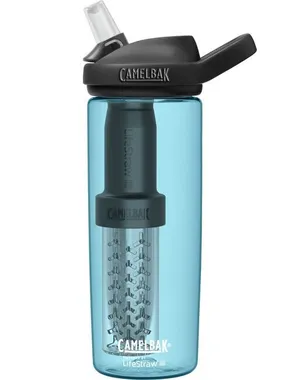 Pudele ar filtru CamelBak eddy+ 600ml, filtrēts ar LifeStraw, True Blue