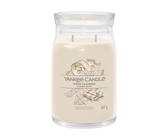 Aromatic candle Signature glass large Warm Cashmere 567 g