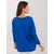 Women's cobalt oversize blouse