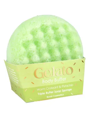 Gelato Body Buffer body wash sponge Warm Croissant & Pistachio 200g