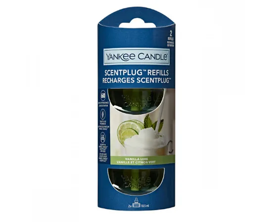 Replacement refill for electric diffuser Organic Kit Vanilla Lime 2 x 18.5 ml