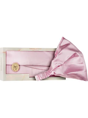 Cosmetic headband Satin Pink (Curl Protector)