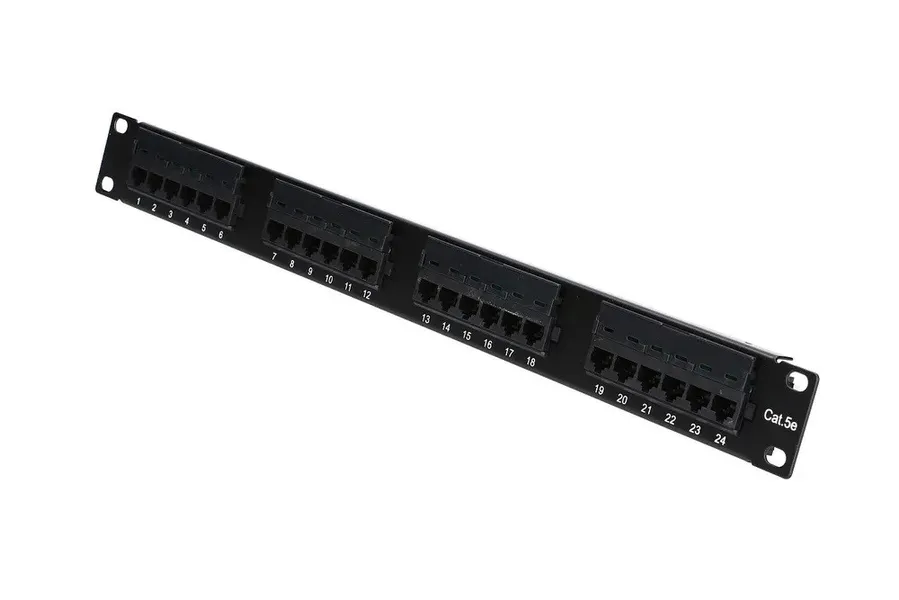 Patchpanel CAT5E UTP 24 ports