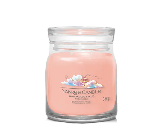 Aromatic candle Signature glass medium Watercolor Skies 368 g