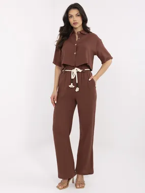 Women's brown summer set