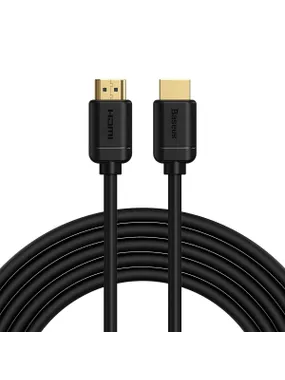 Baseus 2x HDMI 2.0 4K 30Hz Cable, 3D, HDR, 18Gbps, 5m (black)