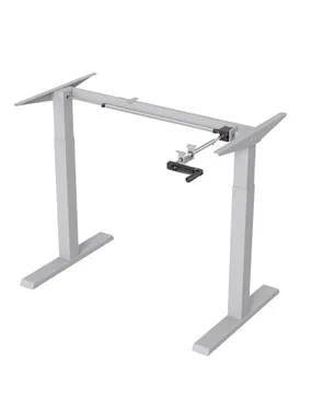 Manual desk regulation height Ergo Office, max 70 kg, max. 123cm, without a standing top for sitting, white, ER-402 in