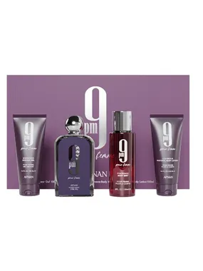 9PM Pour Femme - EDP 100 ml + shower gel 100 ml + body veil 150 ml + body lotion 100 ml