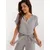 Women's gray summer set