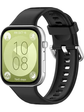 Silicone strap for Huawei Fit 3 - Black