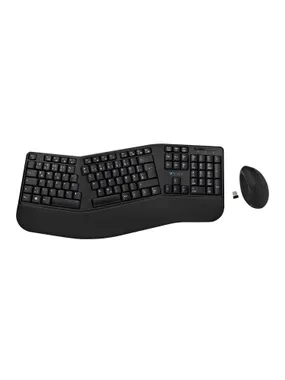 V7 CKW500BTDE Bluetooth ergonomiskās tastatūras un peles kombinācija — DE izkārtojums