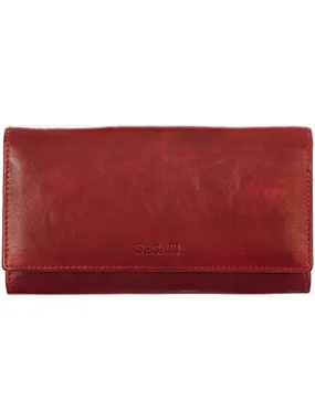 Women's leather wallet 28 port wine