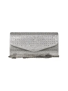 Women's clutch bag 01-1888 Pewter