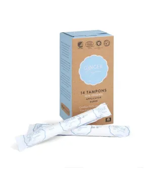Tampons organic tampons with applicator Super 14 pcs