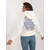 Women's ecru Kangaroo sweatshirt