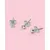 Set of three gold-plated Lucky CLICK SCK168 earrings