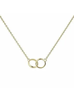 Beautiful Gold Plated Necklace with Classic Lumine Crystals DW00400353