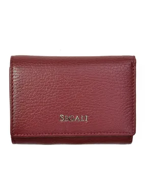 Women's leather wallet 7106 B burgundy
