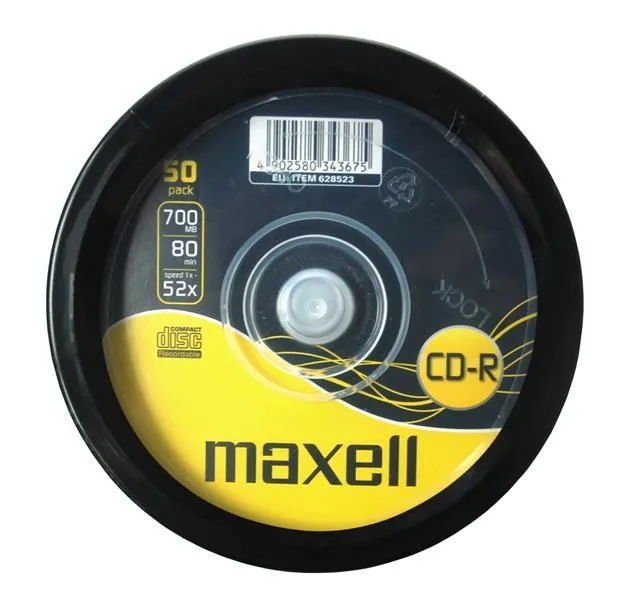 Maxell MAX27051 tukšs CD CD-R 700 MB 52x50 gab.