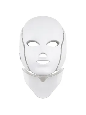 Treatment LED face and neck mask white (LED Mask + Neck 7 Color with White)